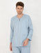 BAJU MELAYU PESAK MEGAT R/FIT (POWDER BLUE)